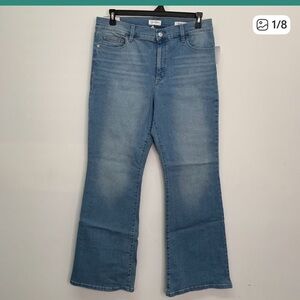 Jessica Simpson Womens Jeans 14 Flare Jeans High-Rise Light Wash Blue Size 14